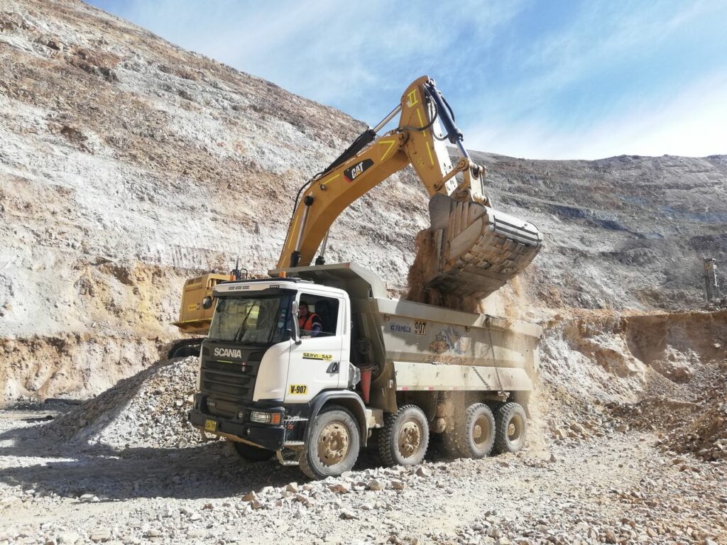 excavación o movimiento de tierra